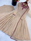 Jf 058 Crush Embroidery Thread Work Gown